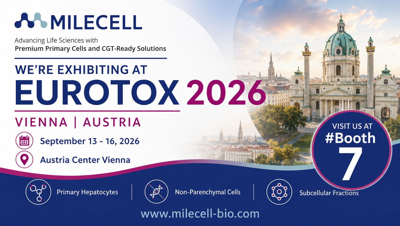 MileCell Heads to EUROTOX 2026, Showcasing Toxicology and ADMET Research Solutions at Booth #7